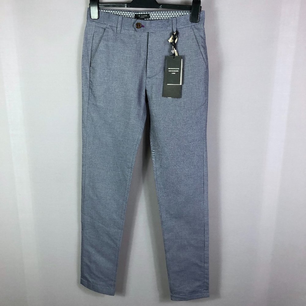 Ted Baker London Slim Fit Chino Sturchi Pants - Picture 2 of 11